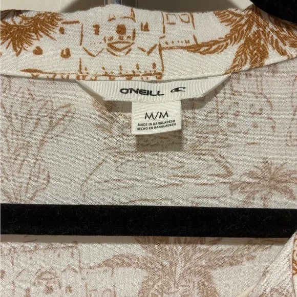 O'Neill Cream and Brown Patterned Dress - Picture 6 of 9